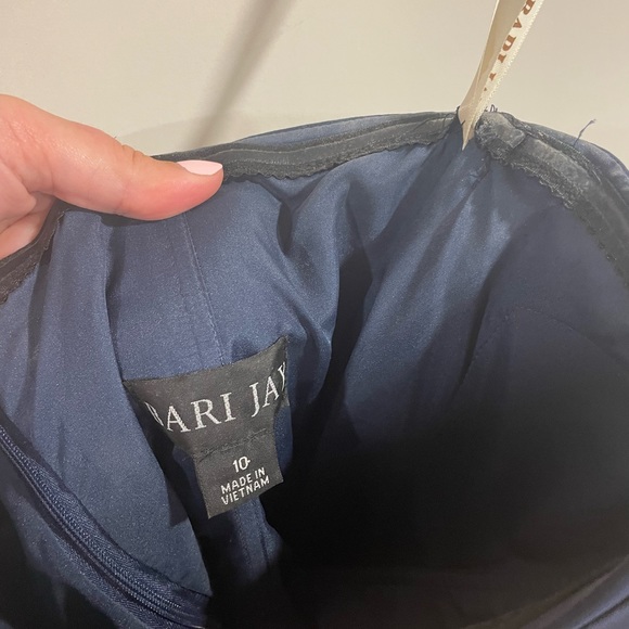 Bari Jay Navy Blue Gown - Picture 4 of 5